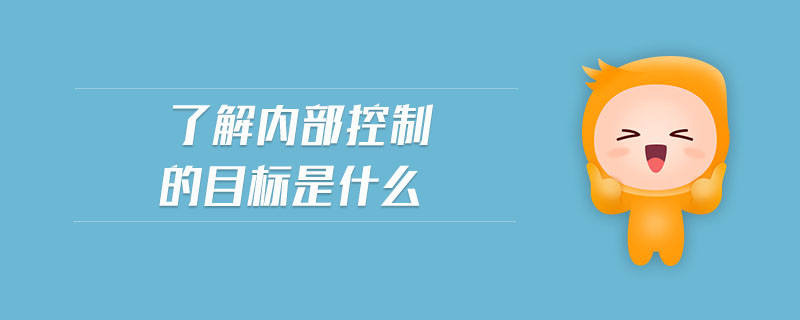 了解內(nèi)部控制的目標(biāo)是什么