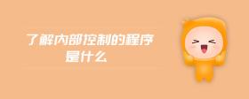 了解內(nèi)部控制的程序是什么