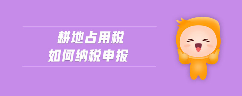 耕地占用稅如何納稅申報(bào)