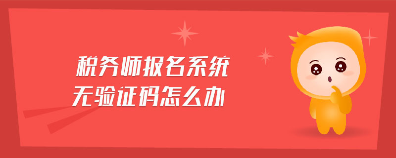 稅務(wù)師報(bào)名系統(tǒng)無驗(yàn)證碼怎么辦