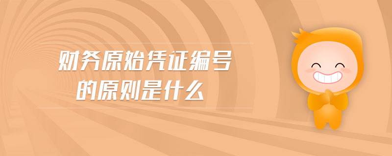 財務(wù)原始憑證編號的原則是什么