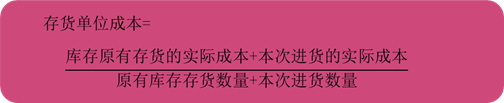 初級會計移動加權平均法