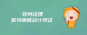 財(cái)務(wù)經(jīng)理如何審核會(huì)計(jì)憑證