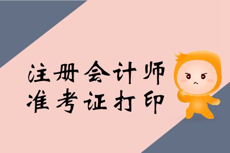 2019年注冊(cè)會(huì)計(jì)師準(zhǔn)考證怎么打印？