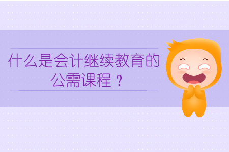 什么是會(huì)計(jì)繼續(xù)教育的公需課程？