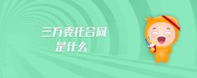 三方委托合同是什么