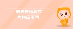 賬務(wù)處理程序?yàn)楹螘?huì)不同