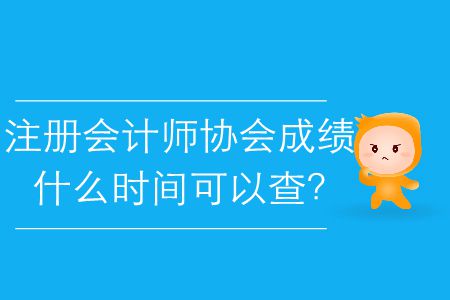 2019年注冊(cè)會(huì)計(jì)師協(xié)會(huì)成績(jī)什么時(shí)間可以查？