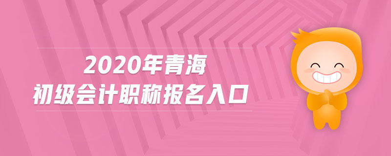 2020年青海初級會計職稱報名入口