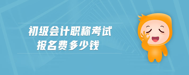 初級(jí)會(huì)計(jì)職稱考試報(bào)名費(fèi)多少錢