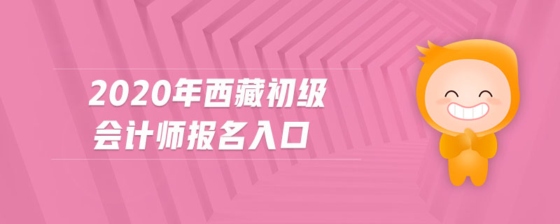 2020年西藏初級會計師報名入口