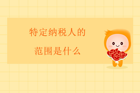 特定納稅人的范圍是什么？