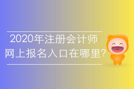 2020年注冊會計師網(wǎng)上報名入口在哪里？