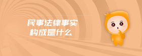 民事法律事實(shí)構(gòu)成是什么
