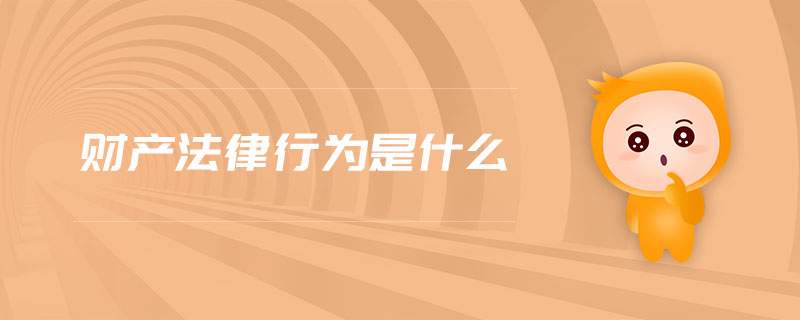 財(cái)產(chǎn)法律行為是什么