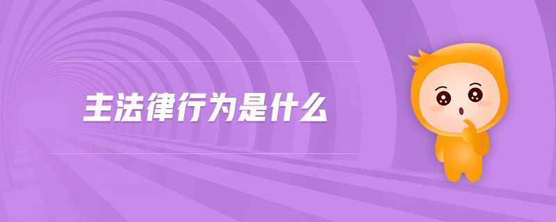 主法律行為是什么