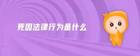 死因法律行為是什么