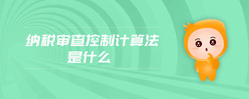 納稅審查控制計算法是什么