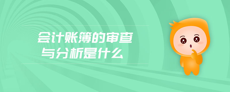 會(huì)計(jì)賬簿的審查與分析是什么