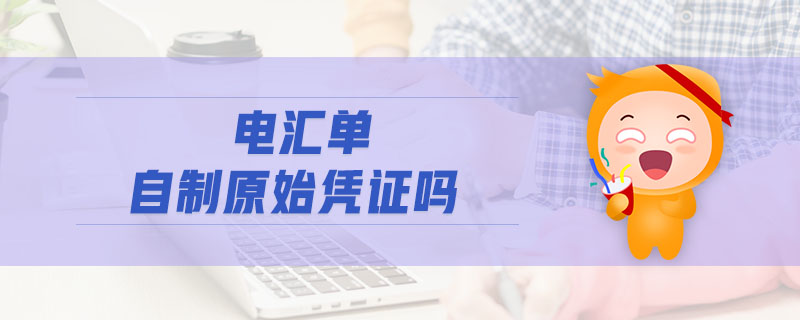 電匯單自制原始憑證嗎