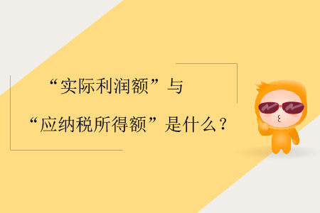 “實(shí)際利潤(rùn)額”與“應(yīng)納稅所得額”是什么？
