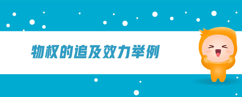 物權(quán)的追及效力舉例