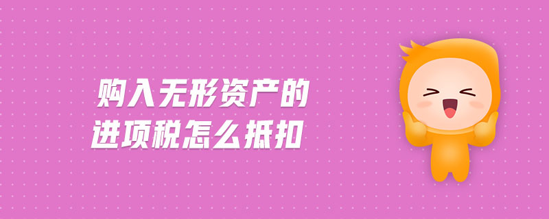 購入無形資產的進項稅怎么抵扣