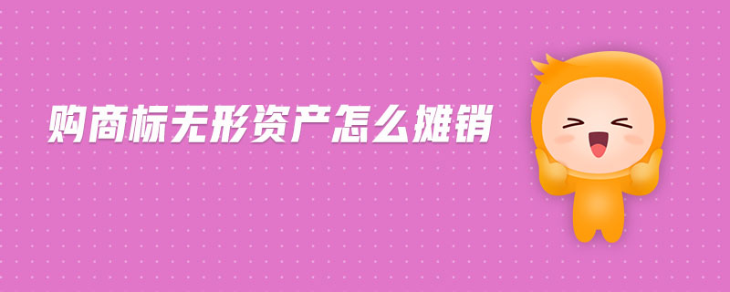 購商標(biāo)無形資產(chǎn)怎么攤銷