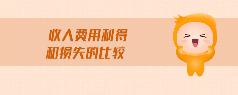收入費(fèi)用利得和損失的比較