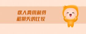 收入費(fèi)用利得和損失的比較