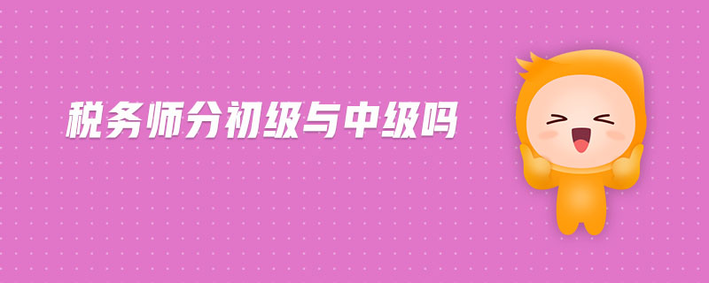 稅務(wù)師分初級與中級嗎