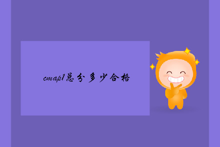 cmap1總分多少合格