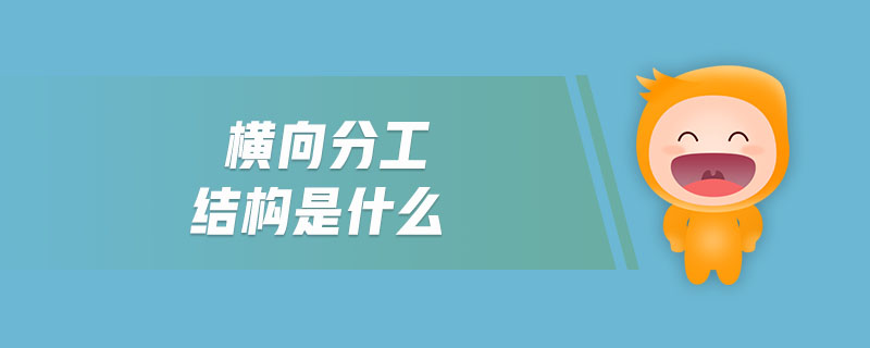 橫向分工結(jié)構(gòu)是什么