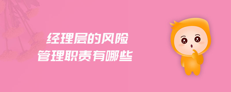 經(jīng)理層的風(fēng)險(xiǎn)管理職責(zé)有哪些