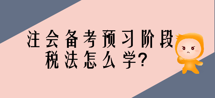 2020年注會(huì)備考預(yù)習(xí)階段，稅法怎么學(xué)？