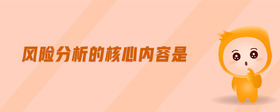 風(fēng)險(xiǎn)分析的核心內(nèi)容是