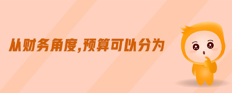 從財(cái)務(wù)角度,預(yù)算可以分為