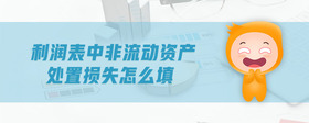 利潤(rùn)表中非流動(dòng)資產(chǎn)處置損失怎么填