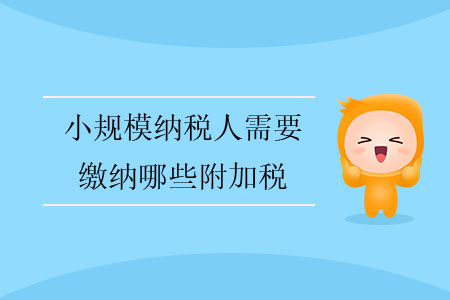 小規(guī)模納稅人需要繳納哪些附加稅？