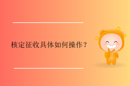 核定征收具體如何操作？