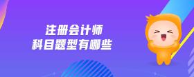 注冊會計師科目題型有哪些