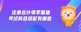 注冊會計師零基礎(chǔ)考試科目搭配有哪些