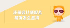 注冊會計師報名情況怎么查詢
