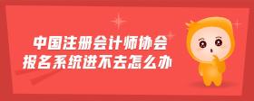 中國(guó)注冊(cè)會(huì)計(jì)師協(xié)會(huì)報(bào)名系統(tǒng)進(jìn)不去怎么辦