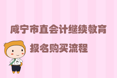 2019年咸寧市直會(huì)計(jì)繼續(xù)教育報(bào)名購(gòu)買流程