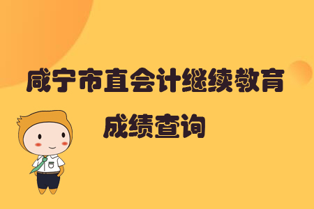 2019年咸寧市直會計繼續(xù)教育成績查詢