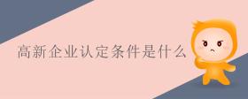 高新企業(yè)認(rèn)定條件是什么