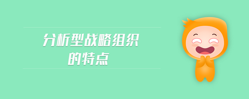 分析型戰(zhàn)略組織的特點(diǎn)