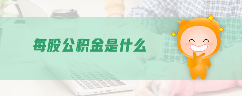 每股公積金是什么