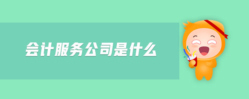 會(huì)計(jì)服務(wù)公司是什么